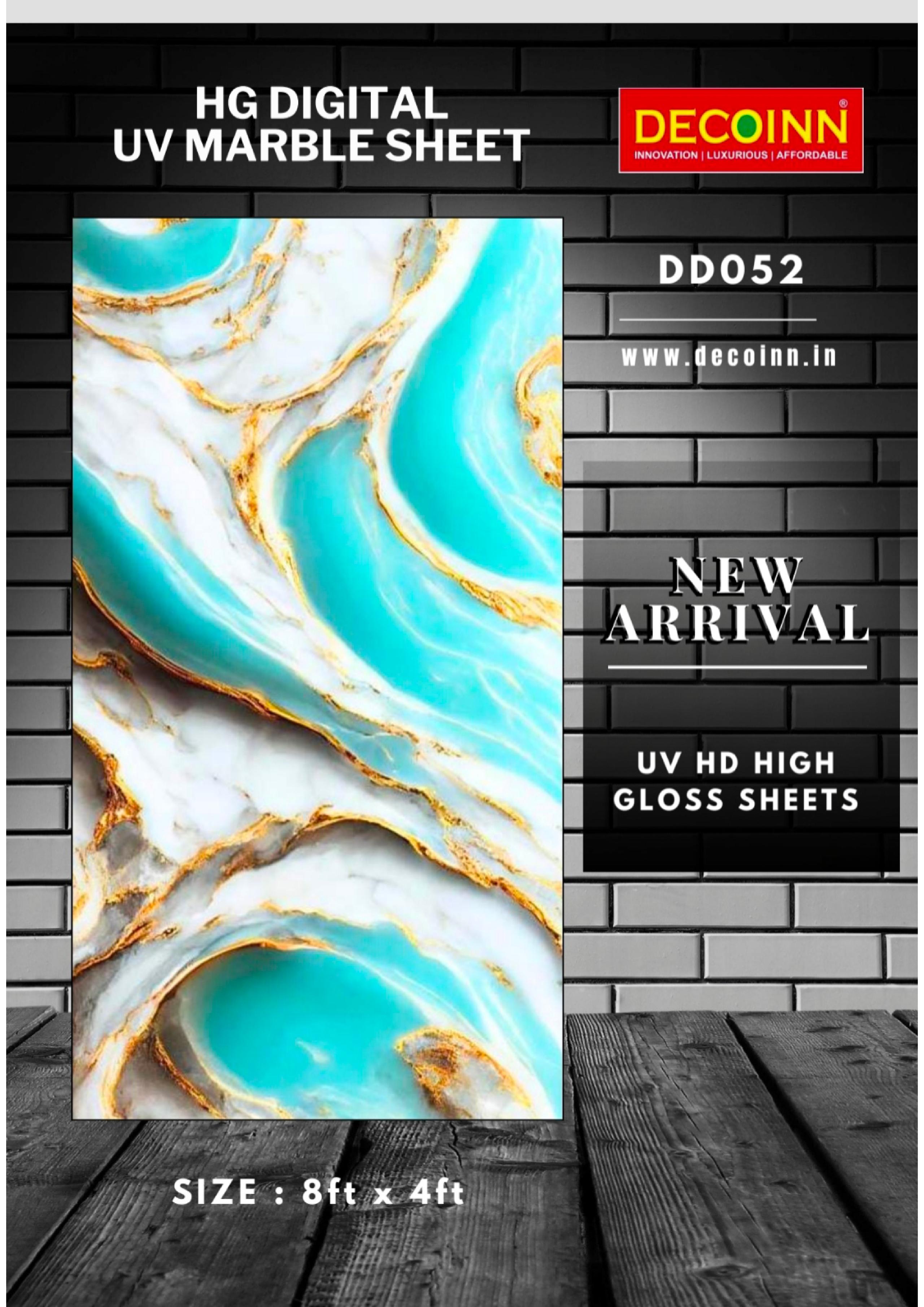 DD052, turquoise blue white gold