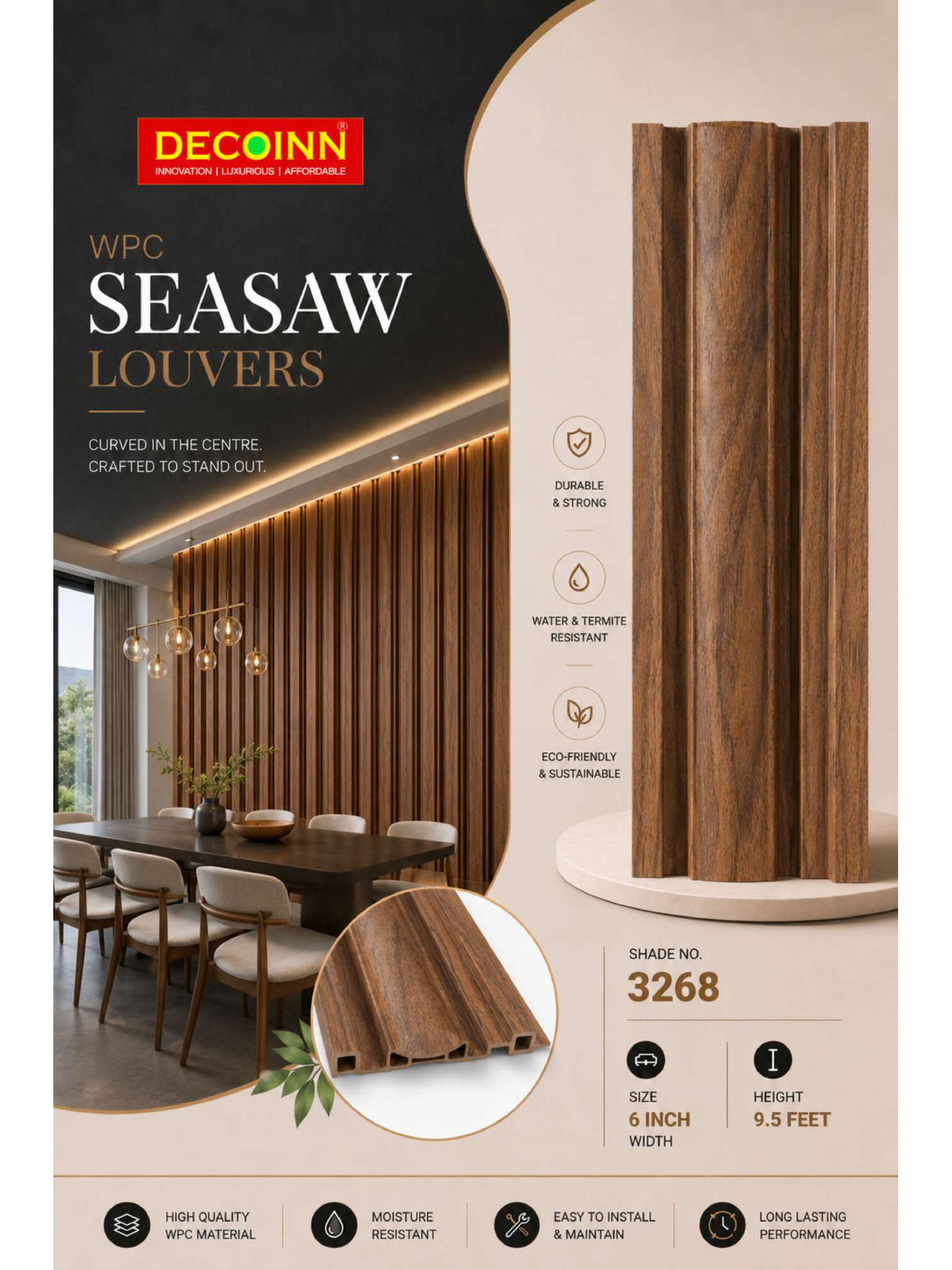 DECO 3268, mahogany brown