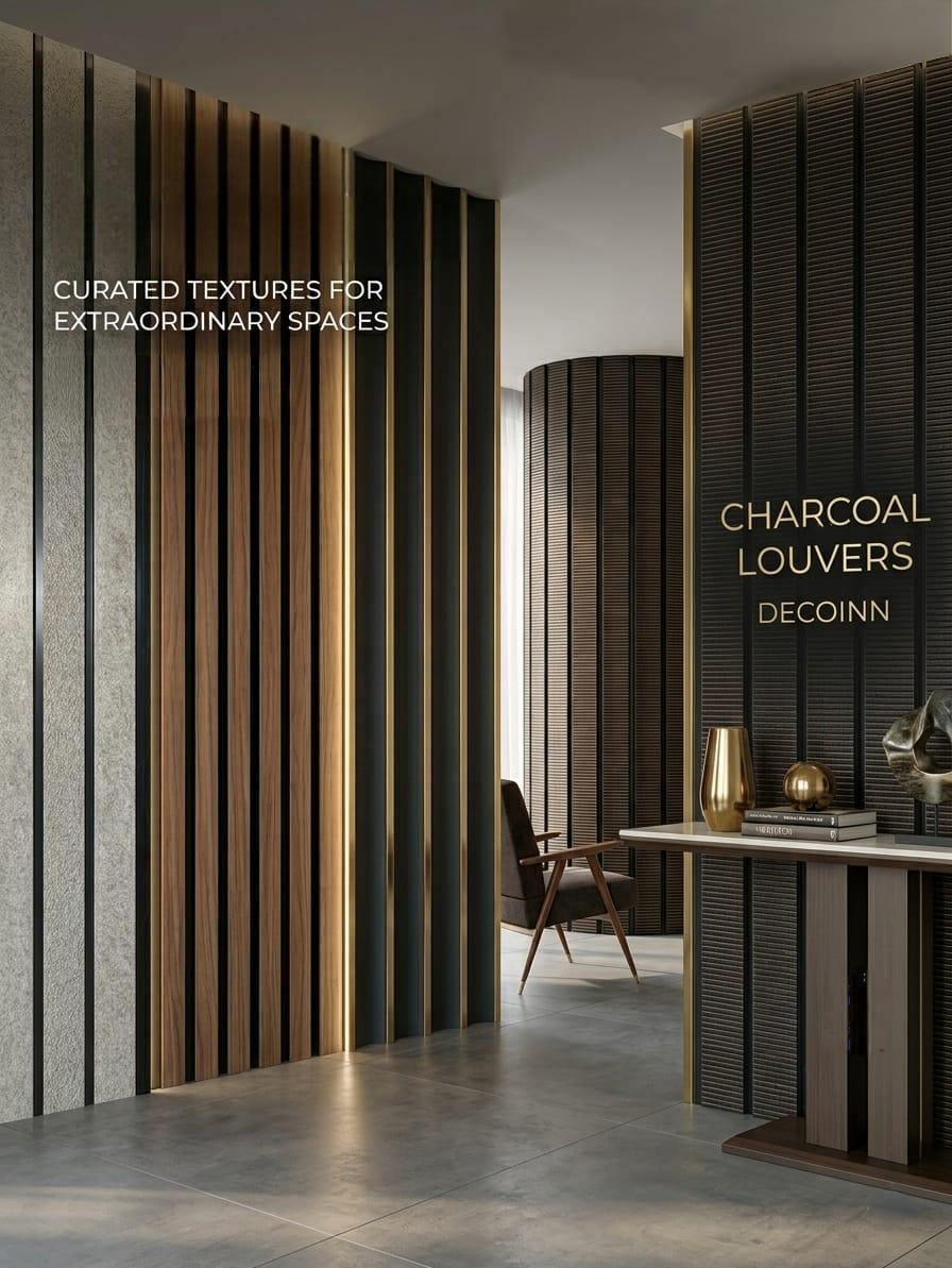 Charcoal Louvers · 5 Inch